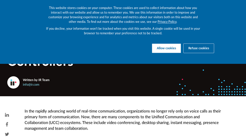 The Complete Guide to Session Border Controllers I IR