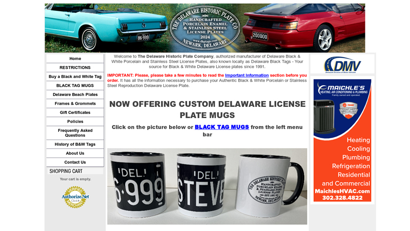 The Delaware Historic Plate Company