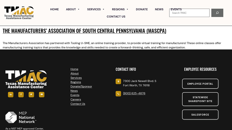 The Manufacturers' Association of South Central Pennsylvania ...