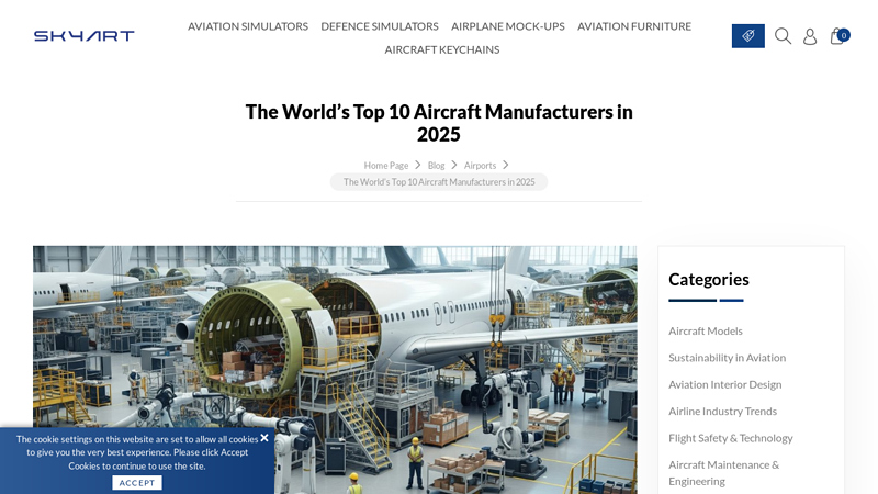 The World's Top 10 Aircraft Manufacturers in 2025