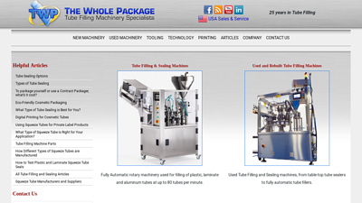 Tube Filling & Sealing Machinery and Change Parts