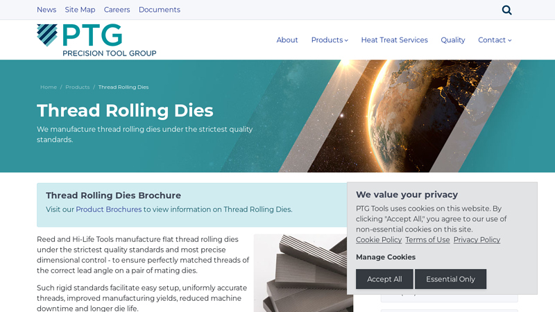 Thread Rolling Dies