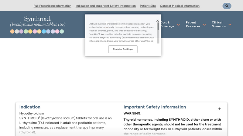 Thyroid Hormone Replacement Therapy