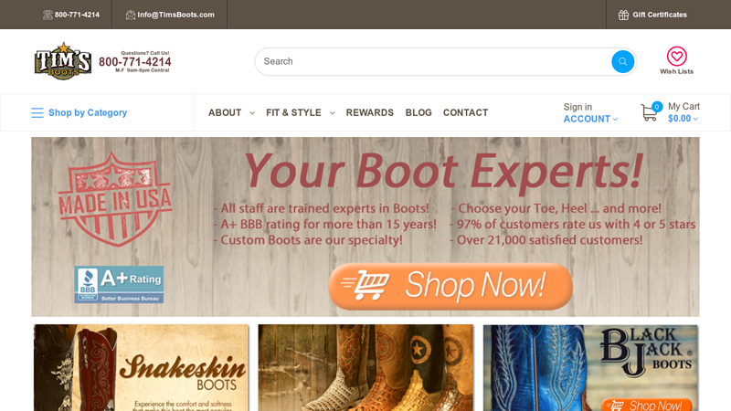 TimsBoots.com