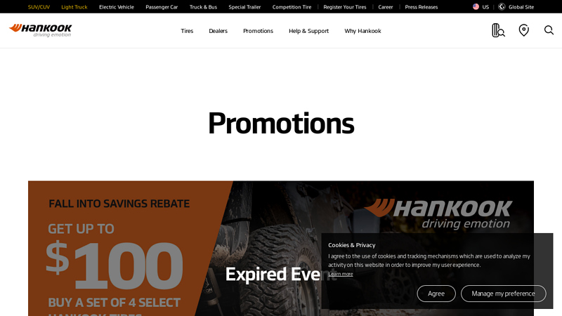 Tire Deals, Sales, Rebates & Promotions