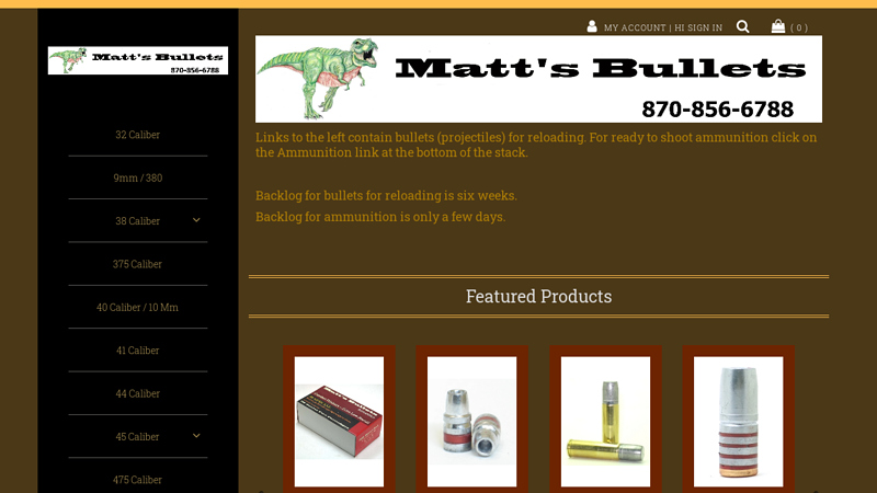 to Matt's Bullets