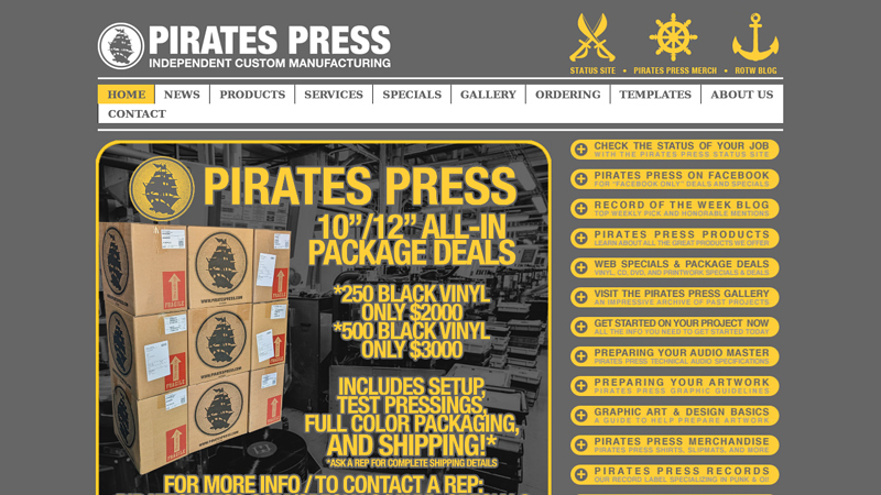 to Pirates Press
