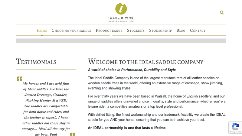 to The Ideal Saddle Company