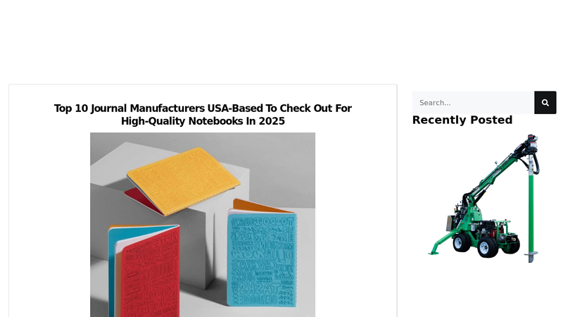 Top 10 Journal Manufacturers USA