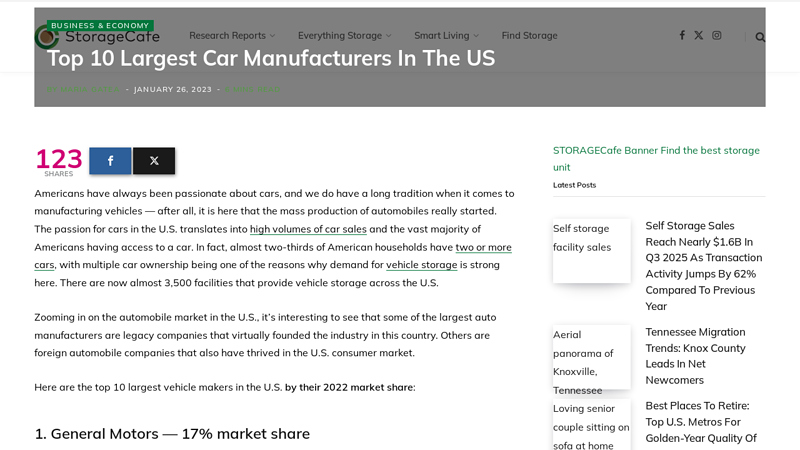 Top 10 Largest Car Manufacturers In The US