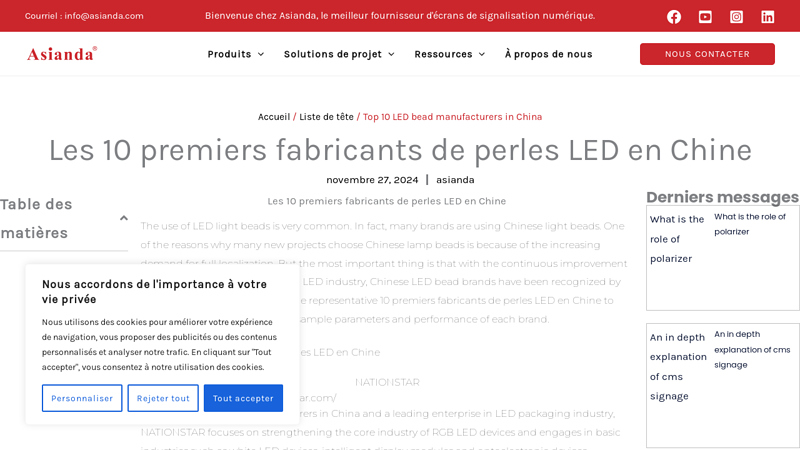 Top 10 LED bead manufacturers in China