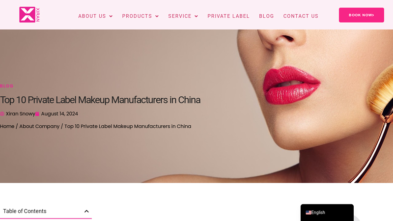 Top 10 Private Label Makeup Manufacturers in China