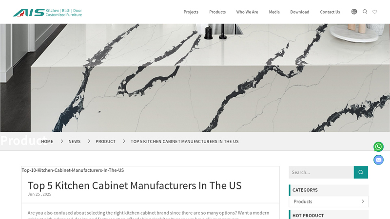 Top 5 Kitchen Cabinet Manufacturers In The US