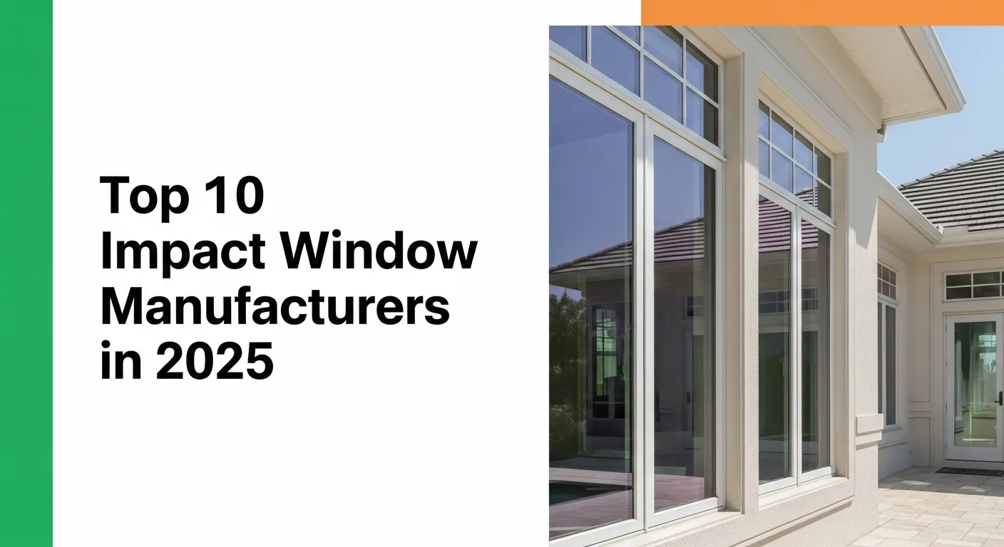 Top 8 Impact Window Manufacturers In 2025