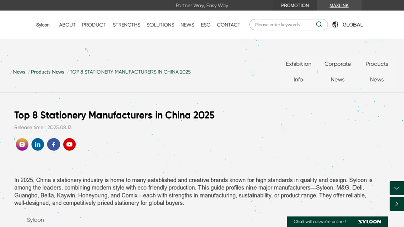 Top 8 Stationery Manufacturers in China 2025