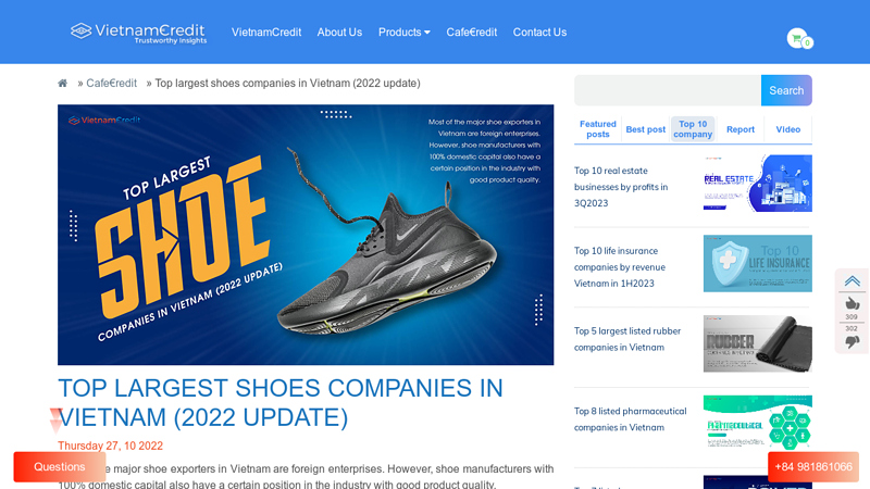 Top largest shoes companies in Vietnam (2022 update)