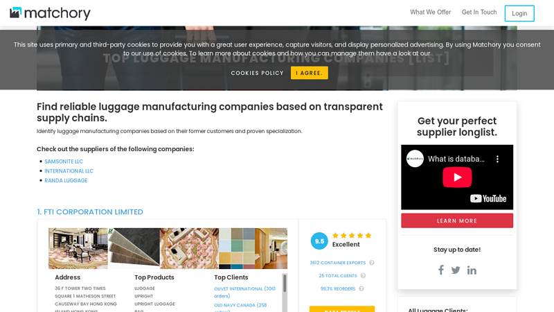 Top Luggage Manufacturing Companies [List]