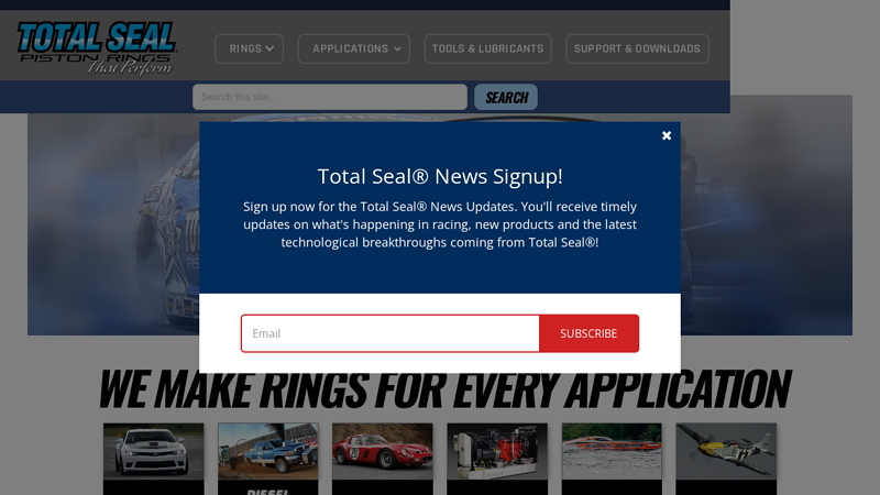 Total Seal® Piston Rings