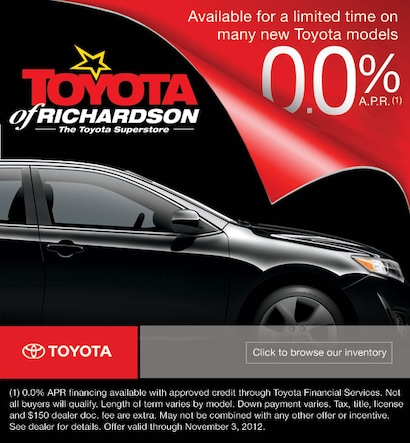 Toyota APR Deals