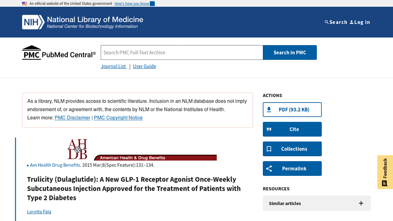 Trulicity (Dulaglutide): A New GLP