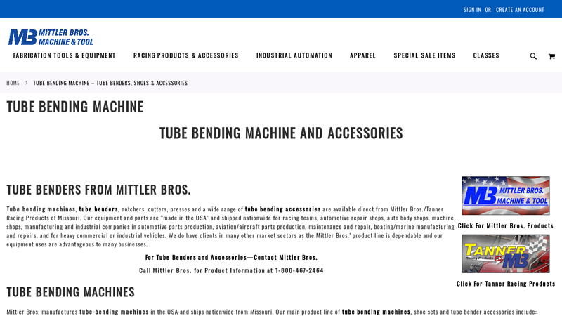 Tube bending machine