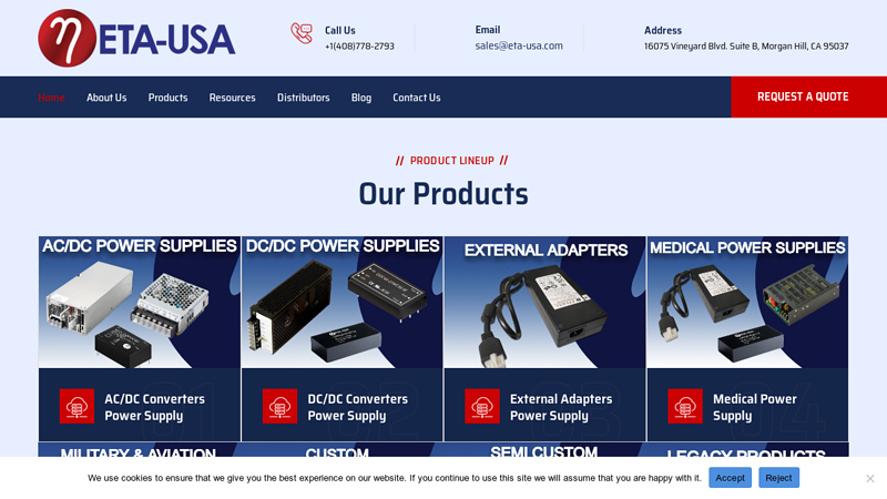 US Power Supply Manufacturer & Engineering