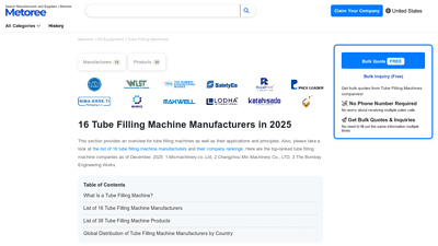 16 Tube Filling Machine Manufacturers in 2025 - Metoree