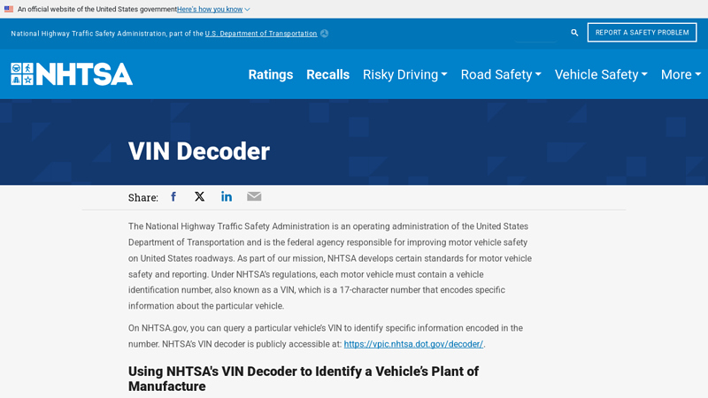 VIN Decoder