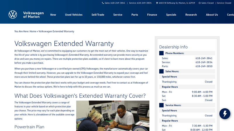 Volkswagen Extended Warranty