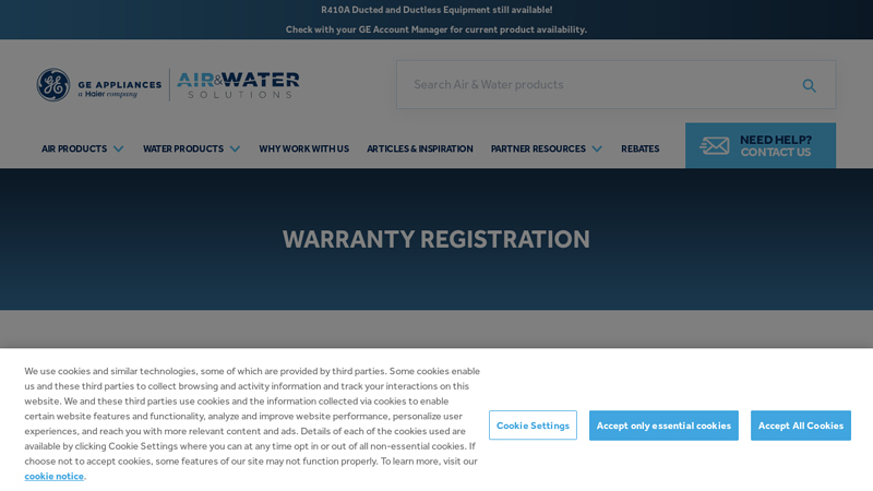 Warranty Registration