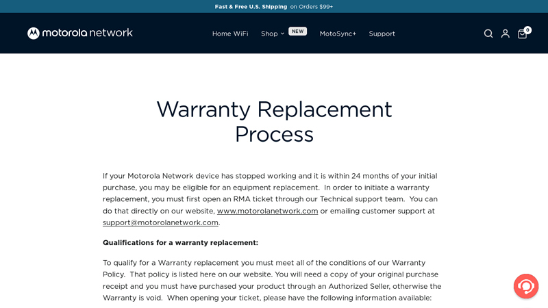 Warranty Replacement Process
