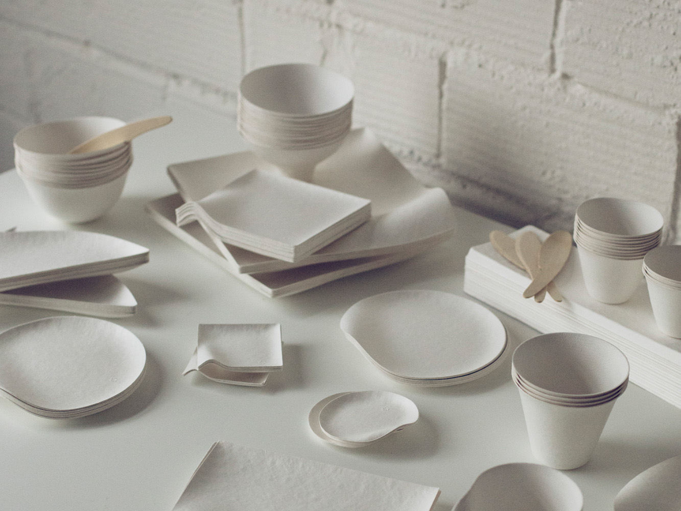 WASARA is elegant yet sustainable, compostable tableware