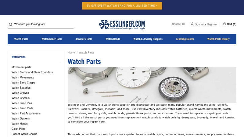Watch Repair Parts
