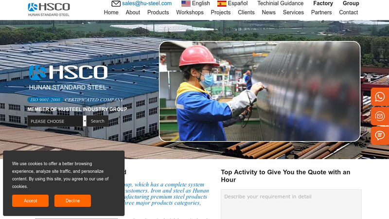 Welded Steel Pipe, Seamless Steel Pipe, Hunan Standard Steel Co ...