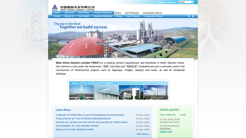 West China Cement Limited