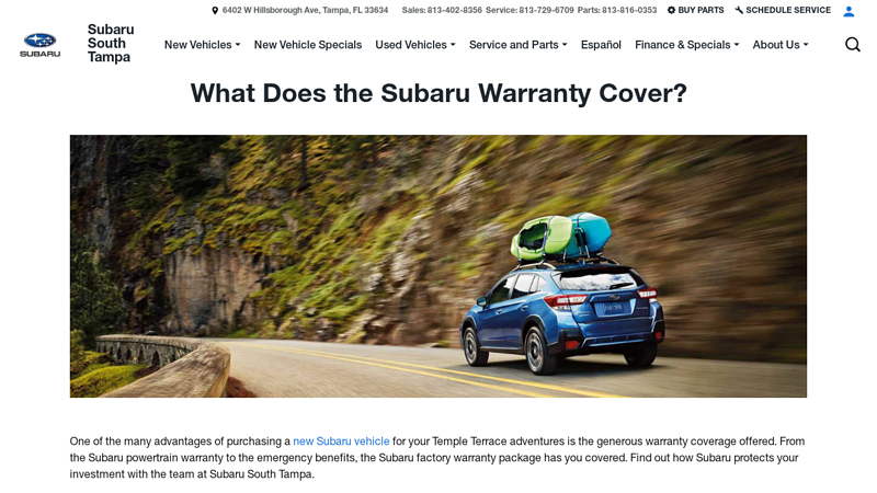 What Does the Subaru Warranty Cover?