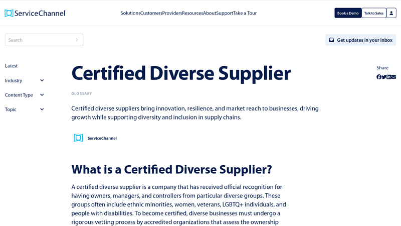 What is a Certified Diverse Supplier?