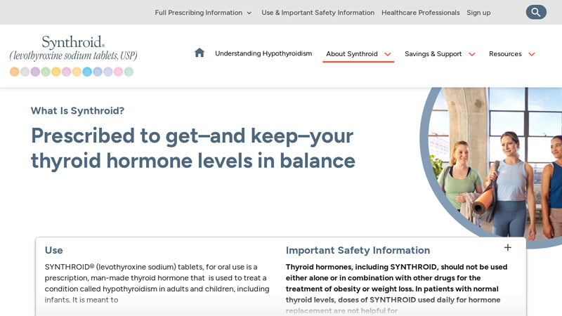 What is Synthroid® (levothyroxine sodium tablets,USP)?