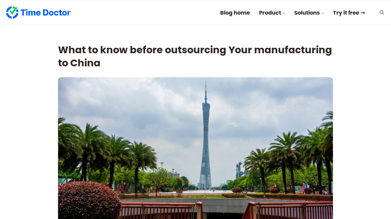 What to know before outsourcing Your manufacturing to China