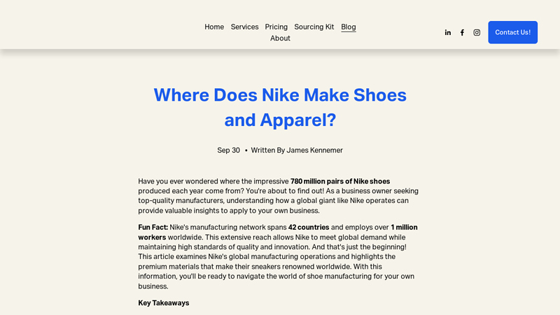 Where Does Nike Make Shoes and Apparel?