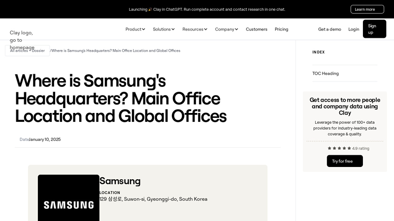 Where is Samsung's Headquarters? Main Office Location and ...