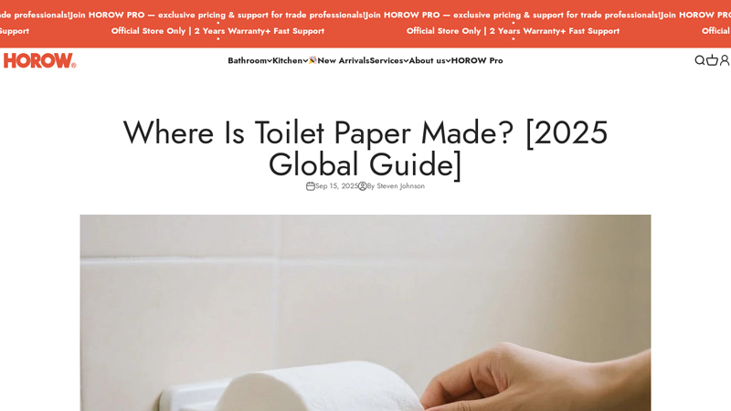 Where Is Toilet Paper Made? [2025 Global Guide]