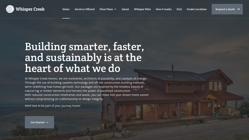 Whisper Creek Log Homes