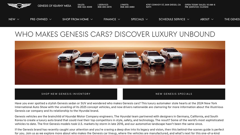 Who Makes Genesis Cars? Discover The Brand Behind The Luxury