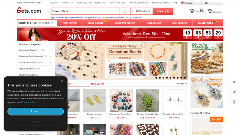 Wholesale beads and Jewelry Accessories online from china