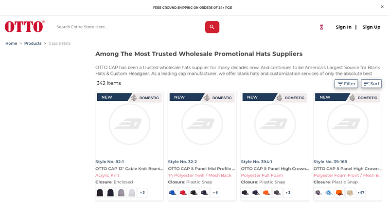 Wholesale Hat Manufacturers