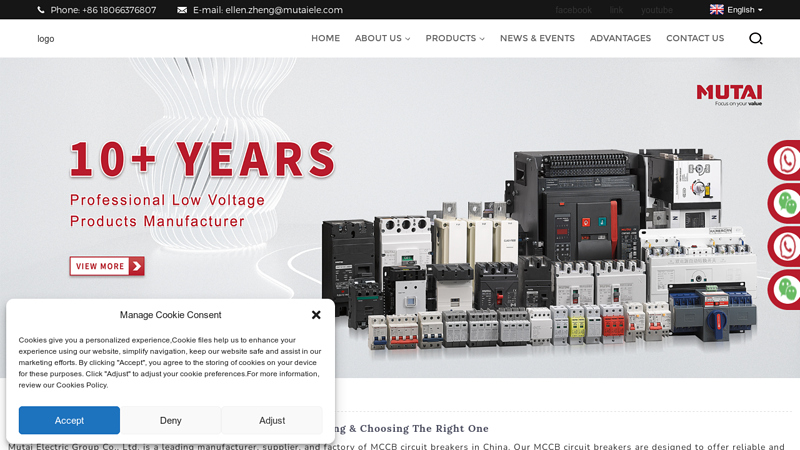 Wholesale Mccb Circuit Breakers Manufacturer and Supplier, Factory