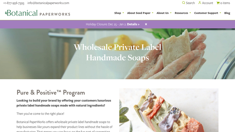 Wholesale Private Label Handmade Soaps