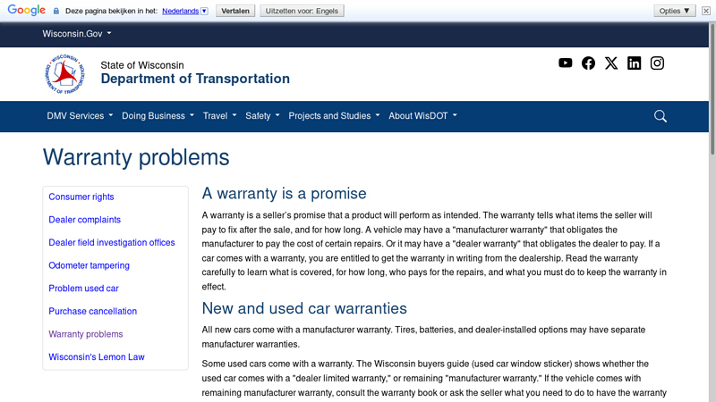 Wisconsin DMV Official Government Site