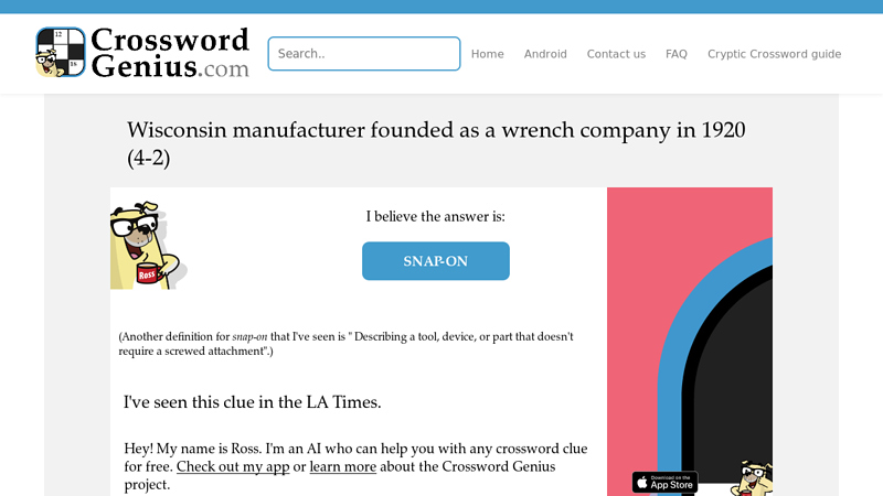 Wisconsin manufacturer founded as a wrench company in 1920 (4